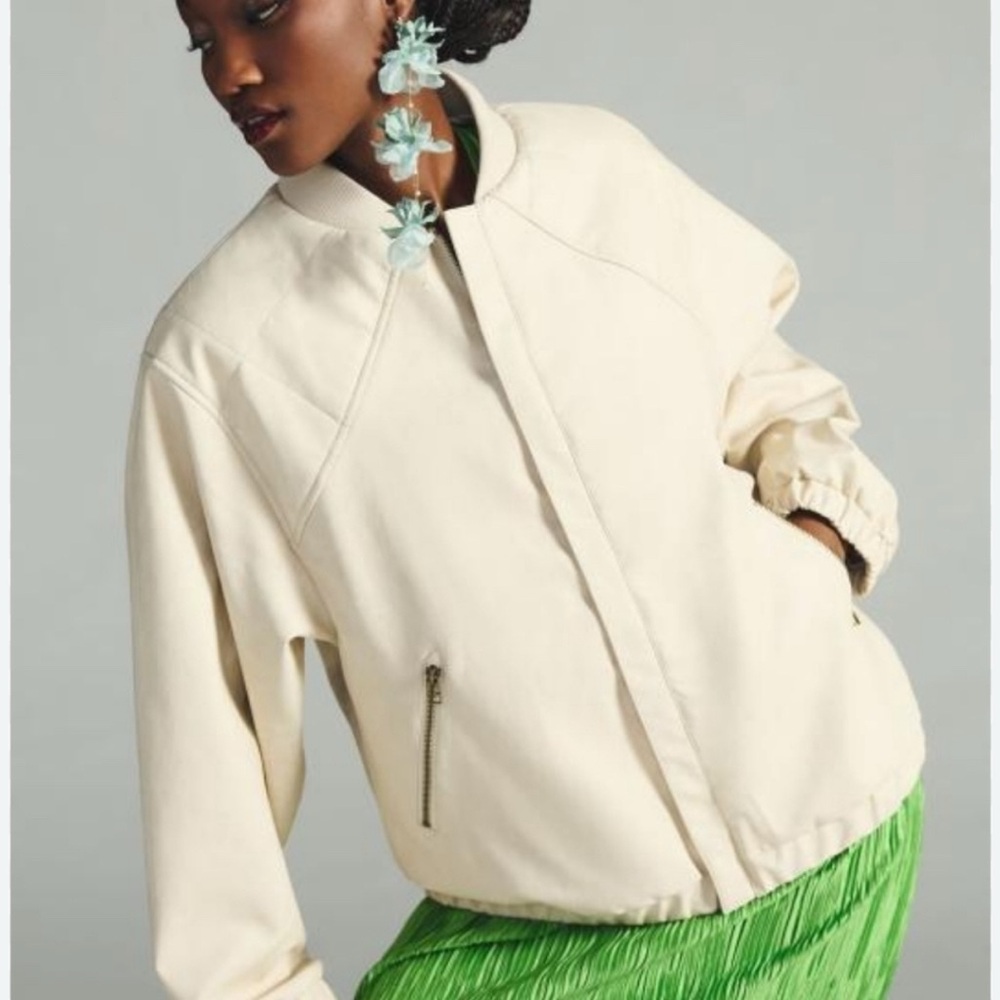 Pilcro faux leather bomber